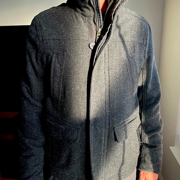 Abercrombie & Fitch Premium Wool Coat L - Picture 13 of 16